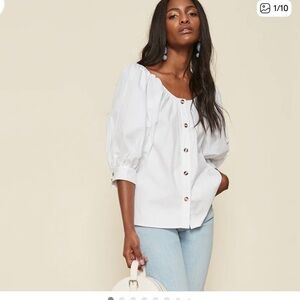 LPA Classic White Blouse XS